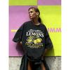 Fresh Hand Picked Lemons Print Washed T-Shirt Women Summer Casual T Shirt Cotton Loose Short Sleeve O-Neck Clothes