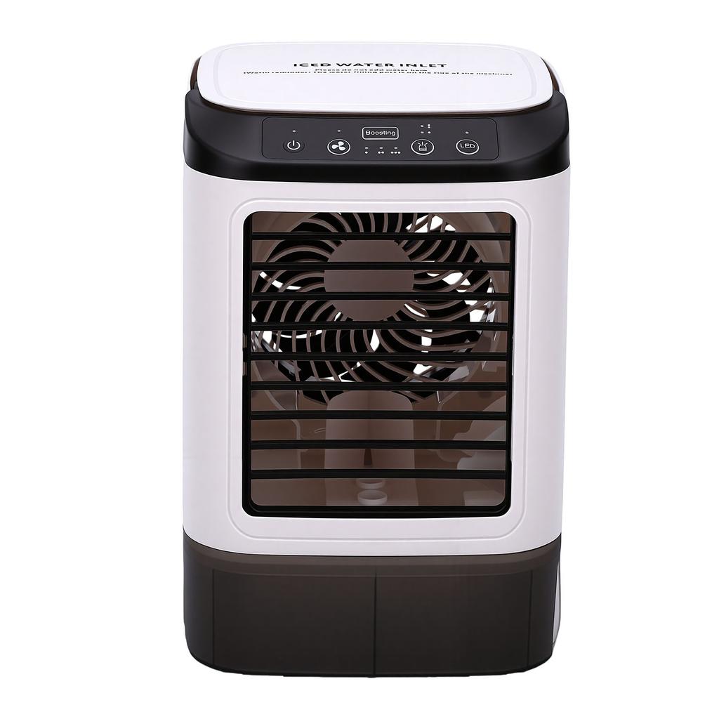 Portable Air Conditioner Mini Air Cooler Humidifying Fan with 3 Speed 2 Mist Cooling for Desk Nightstand Home Office