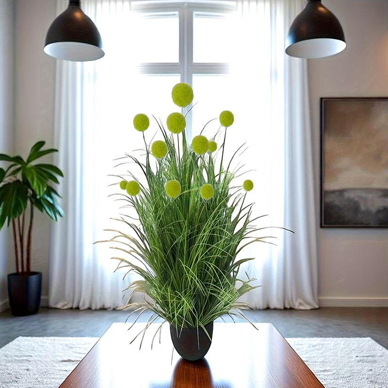 1PC/2PC Decorative Grasses Balcony Plastic Realistic Faux Floral for Home Indoor Multiple Options Available