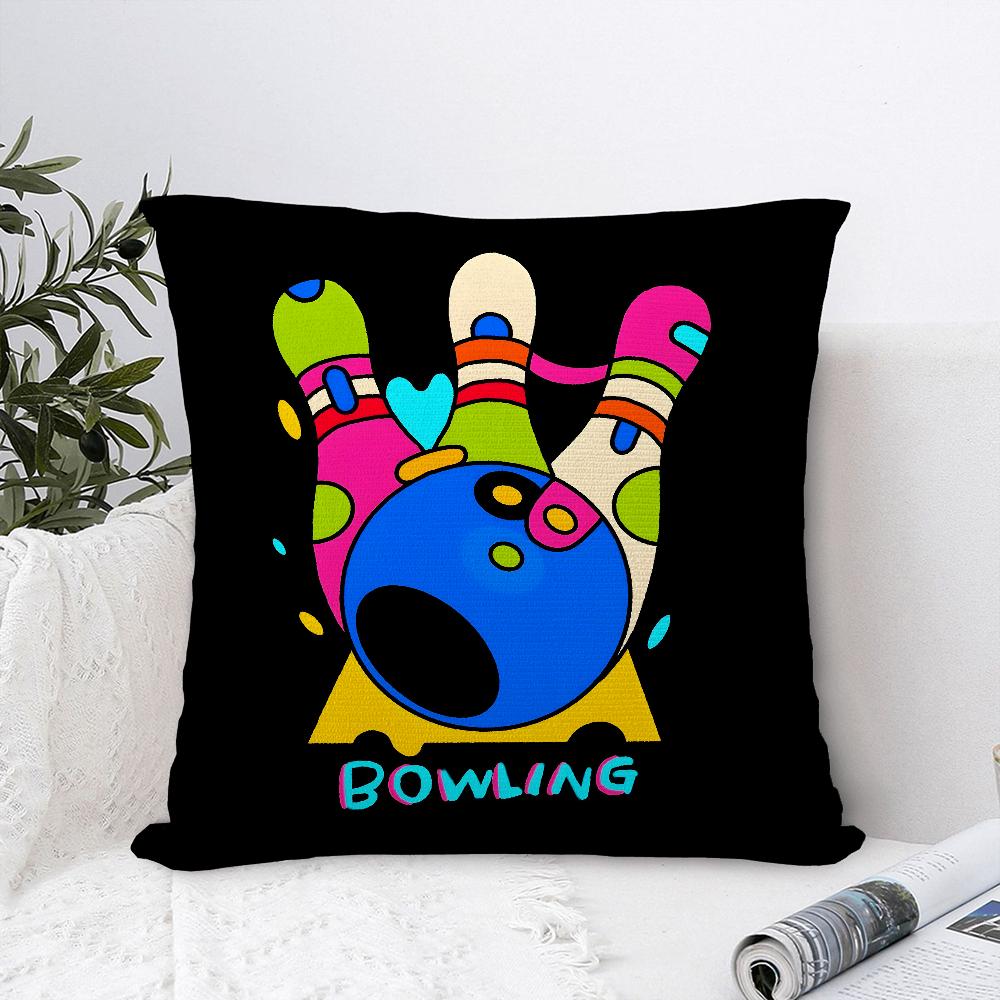 Ball sports doodles Pillow Case Plush Fabric Soft  Pillowcase Double Sided Print Cushion Cover Household Gifts