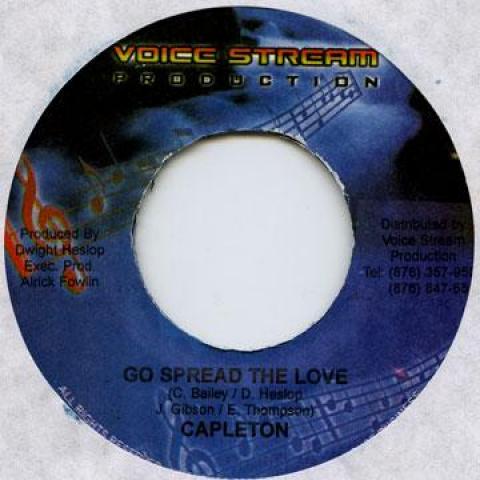 

7-дюймовая пластинка CAPLETON / LADY G - Go Spread The Love / Hungry Child Voice Stream 2004 Ямайка Регги, Ска и Даб
