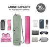 Yoga Mat Bag With Water Bottle Pocket And Bottom Wet Compartment, Multi-Functional Yoga Mat Carrier