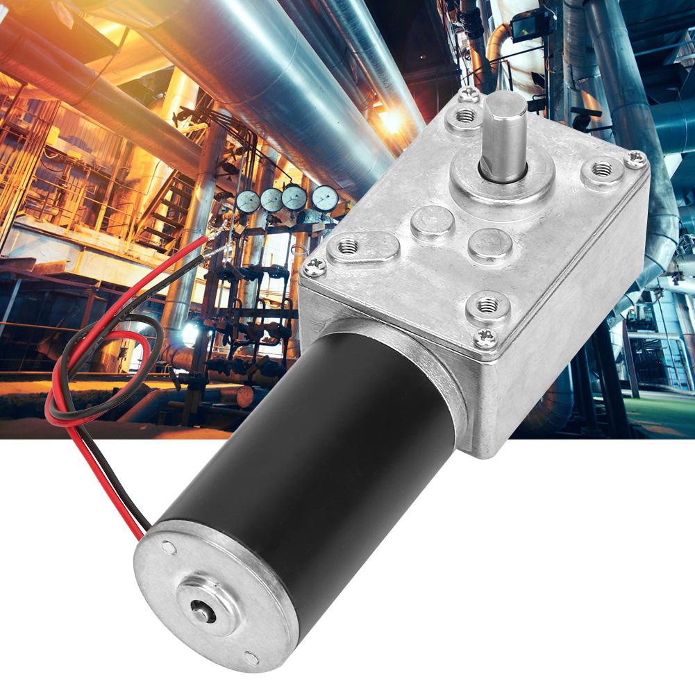 Speed Reduce Electric Gearbox Motor Reversible Worm Gear Motor 8mm Shaft 24V(70RPM)