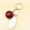 Car Key Chain Bowling Mini Ball Shape Smooth Surface Key Ring Easy Installation Sports Keyring Pendant Man Women Gift