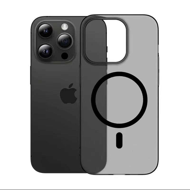 Ultra thin Ice Fog Suitable for Apple 17 Skin-sensitive Magnetic Suction Phone Case IPhone 16 Promax Matte Anti fall Protection Case