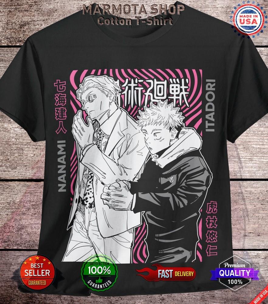 

Nanami Kento Jujutsu Kaisen T-Shirt Yuji Itadori Anime Japanese Tee Shirt JJK 3XL