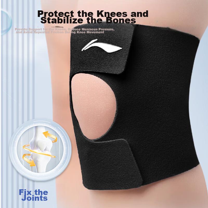 Li-Ning Knee Pads for Sports, Running, Men And Women, Basketball-Specific Meniscus Protection, Patellar Strap for Soccer, Badminton Knee Guards