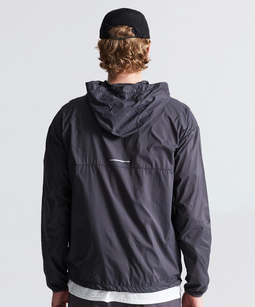 Lazybee [Summer Set] Airglide Packable Running Windbreaker + 5-Inch 2-In-1 Shorts Set M Charcoal