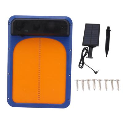 Automatic Chicken Coop Door Solar Powered Safe Chicken Coop Door with Light Sensor for Poultry Blue