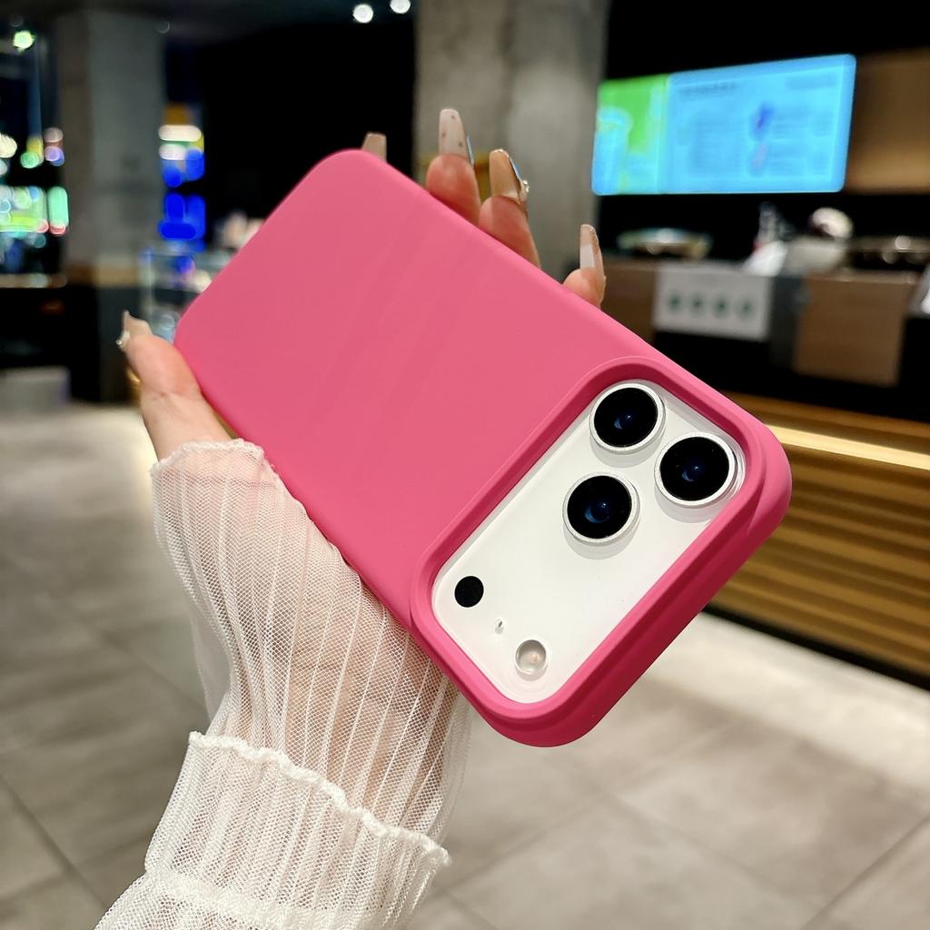 Official Liquid Silicone Fluorescence Candy Color Phone Case For iPhone 17 Air Pro Max Original Colorful Shockproof Bumper Cover
