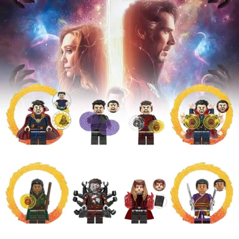 8pcs Doctor Strange Action Figure Model Assembling Toy Building Blocks
