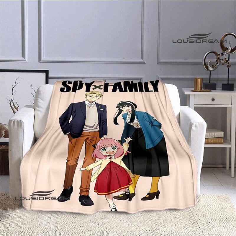 Casus x aile anime baskı battaniye kız çocuk sıcak battaniye flanel yumuşak rahat battaniye ev seyahat battaniyesi doğum günü hediyesi