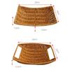Multistyles Storage Rattan Woven Tea Tray  Restaurant Serving Tabletop Display