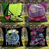 Housse de coussin Anime T-Invader Z-Zim Housse de coussin double usage Maison & Voiture: Réversible pour un confort optimal