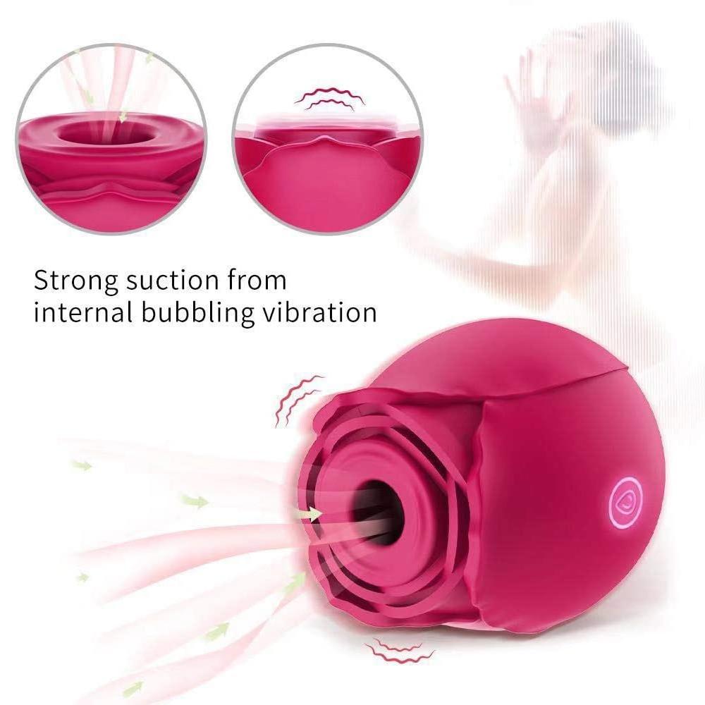 Oral Sex Sucking Vibrator with 7 Frequency Nipple Clit Stimulator Rechargeable Waterproof Female Masturbation Sex Toys for Women