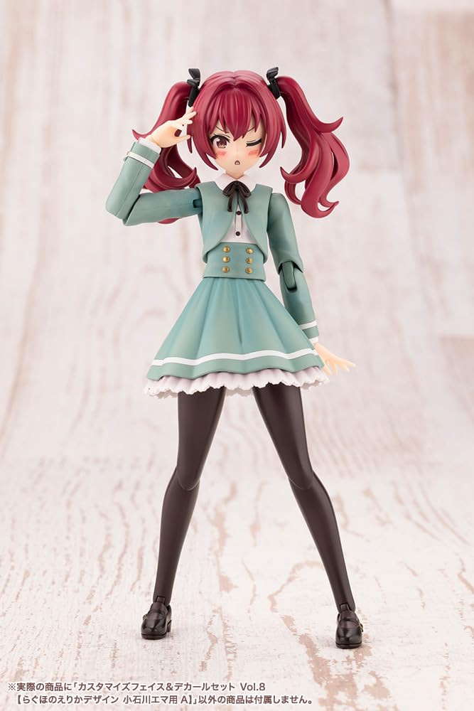 Custom Face & Decal Set Vol.8 for Koishikawa Emma A 1/10 Scale Model Kit - Designed by Ragho No Erika