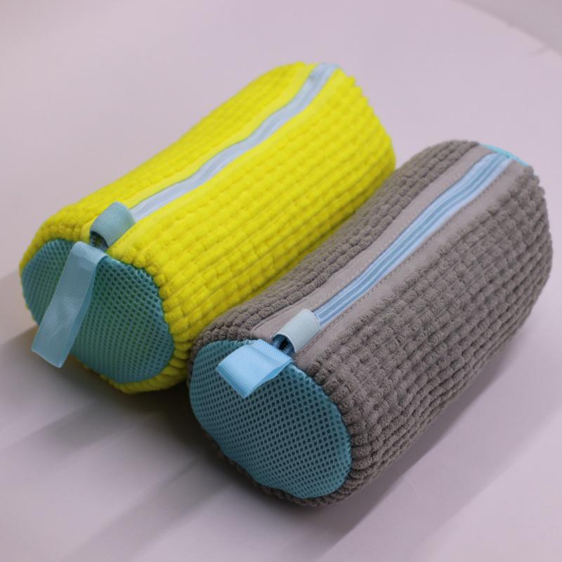 Thickened Reusable Shoe Protection Bag for Washing Machines - Chenille Mesh Cleaning Bag
