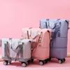 Travel Portable Large Capacity Detachable Universal Wheel Storage Bag Check-In Bag with Wheel Double Layer Carry-On Bag