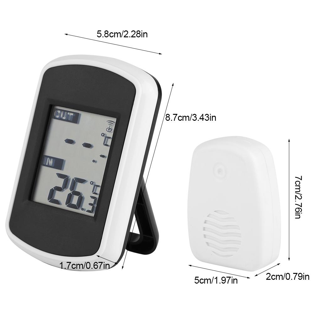 Wireless Thermometer Transmitter   Receiver Indoor & Outdoor Temperature Meter for