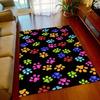 Pets Footprint Sole Series Area Rug Large,Carpet Rug for Living Room Bedroom Doormat Decoration,kids Non-slip Floor Mat Sofa