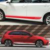 2 Stück gestreifte Aufkleber für die Autoseitentür für Hyundai i30 I30N N-Line GDI MK3 Rennsport-Sport-Stil Vinyl-Aufkleber Auto-Tuning-Zubehör