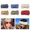 6 Stück Modisches Winter Warmes Gestricktes Stirnband Turban für Damen Frauen Häkel-Schleife Breites Dehnbares Haarband Kopfband Haare