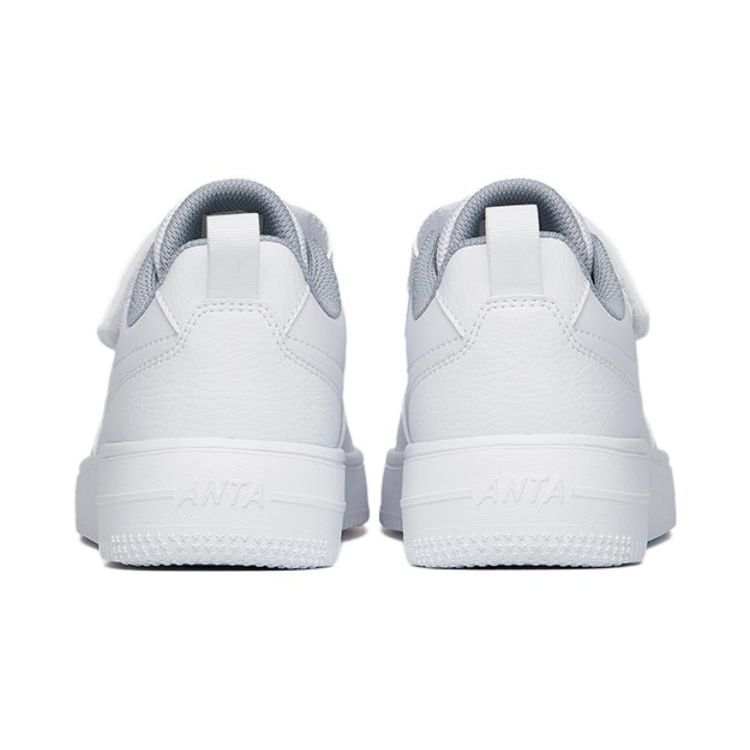 Anta Lightweight Shock Absorbing Anti-Kick Low-Top Kids Skate Shoes Kids Sneaker White A332338063J-1