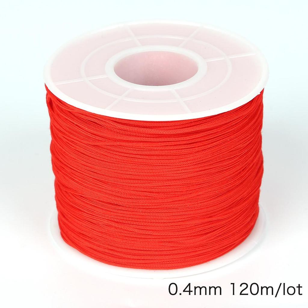 45/120 Meter Baumwollkordel Nylonkordel Faden Schnur DIY Perlenarbeiten Geflochtenes Armband Schmuckherstellung