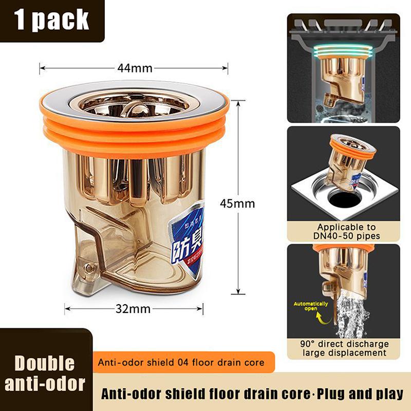 Gravity-Induction Floor Drain-Core Toilet Deodorant Anti-Odor No Smell Bathroom Toilet Sewer Shower Drain For Bathtub Kitchen