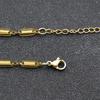 Y2K Minimalism Spring Shaped Link Chain Necklace for Women Men Stainless Steel Gold Color Cool Stylish Punk Rock Jewelry Collar