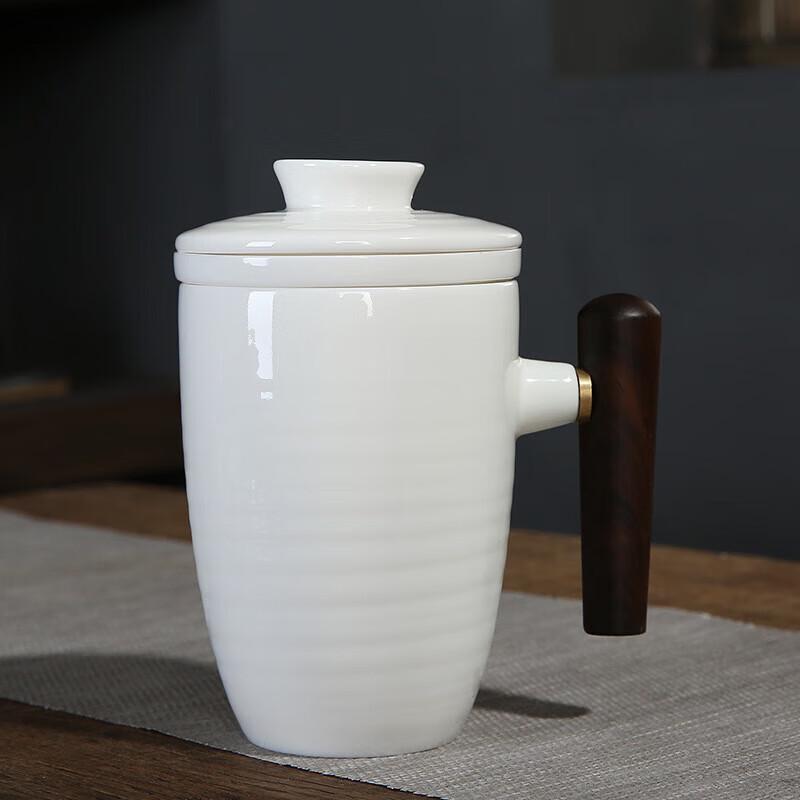 Chaxun Suet Jade Porcelain Tea Mug