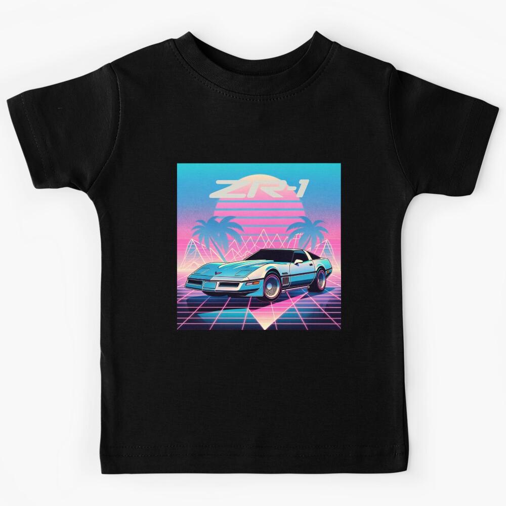 Corvette C4 Nostalgia Wave Kids T-Shirt 140