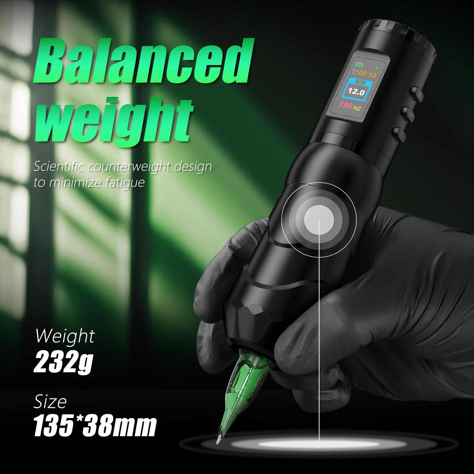 Беспроводная тату-ручка с двигателем без сердечника — фото 2