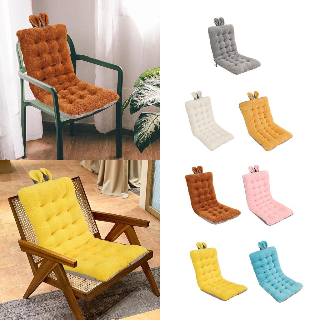 Office Chair Cushion with Fixing Band Cute Soft Chair Seat Pad Back Cushion with Ties for Dorm Bedroom Living Room Apartment Car