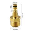 Highly Pressure Washer Hose Connectors Quickly Connect Fittings Adapter Durability Brass for Power Pressure Washer