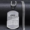 Stainless Steel Muslim Islam Quran Allah Chain Necklaces Gold Color Geometry Pendants Necklaces Jewelry Colliers N2280S02
