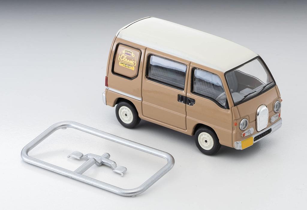Tomytec Tomica Limited Vintage Neo Scale Subaru Sambar Dias Classic 1994 Finished Product 1/64 LV-N249c Model, Sepia/White,
