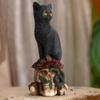 Záhadné kostry Dekorativní figurky Zvířata Kočky a Vrány Sochy Ozdoby Pryskyřičné řemesla Stolní dekorace Domácí doplňky