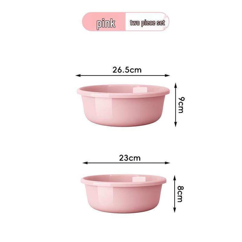 Large Durable Multi-Purpose Plastic Wash Basin for Dorms and Babies