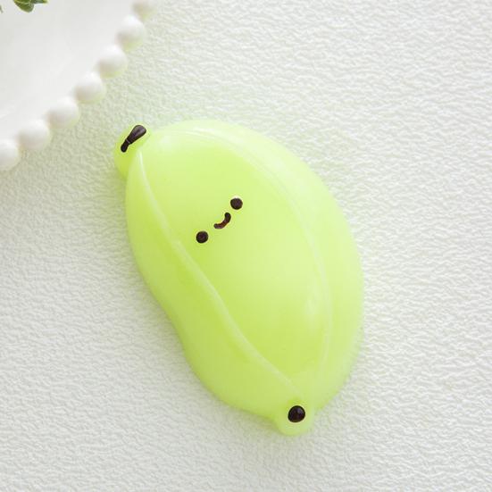 Brinquedo de Apertar Banana Desenho Animado Simulado Elástico Rebote Lento Banana Sorridente Fidget Toy Portátil Formato de Fruta Simulada Brinquedo Sensorial