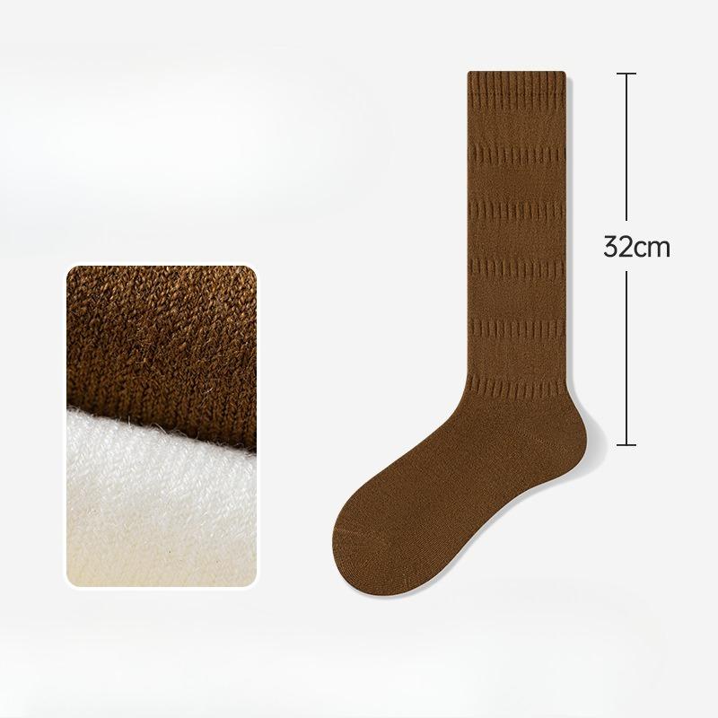 

Женская осенне-зимняя мода Новые компрессионные бесшовные шерстяные носки до колена 1 pair