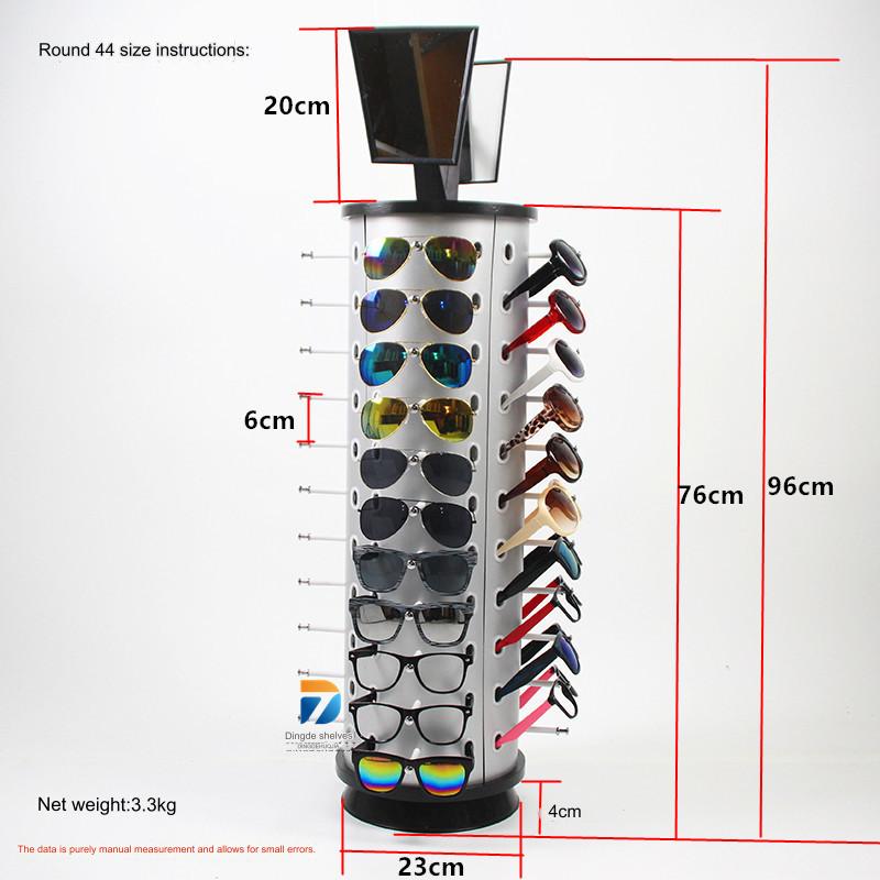 Glasses Shelf Sunglasses Display Rack 360 Degree Rotatable Round Table Glasses Frame Sunglasses Stand