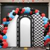 3.28ftx6.56ft Race Car Theme Party Racing Track ArchBackdrop Cover Arches Stand Stretchy Fabric Covers for party  decorations