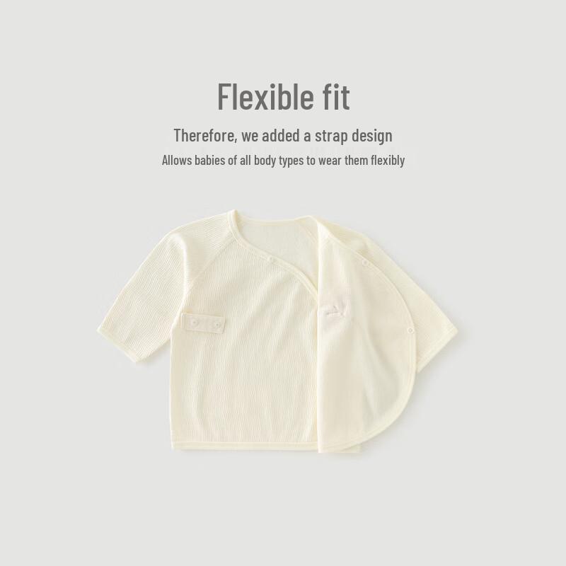 Newborn Pure Cotton Long-Sleeve Tie-Up Top