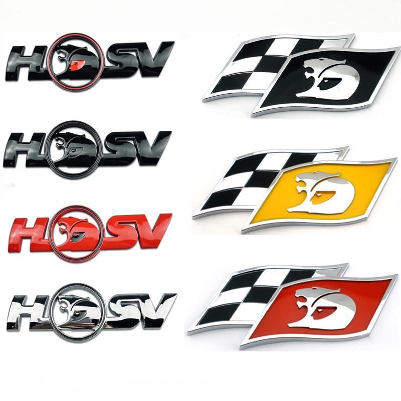 Car Decal Rear Trunk Metal Emblem Badge Sticker for H/ol-den HSV Logo Commodore Captiva Barina Trailblazer