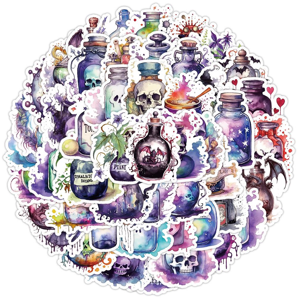 Gothic Graffiti Stickers: 50/100 Sheets for Car, Phone, and Water Cup Décor