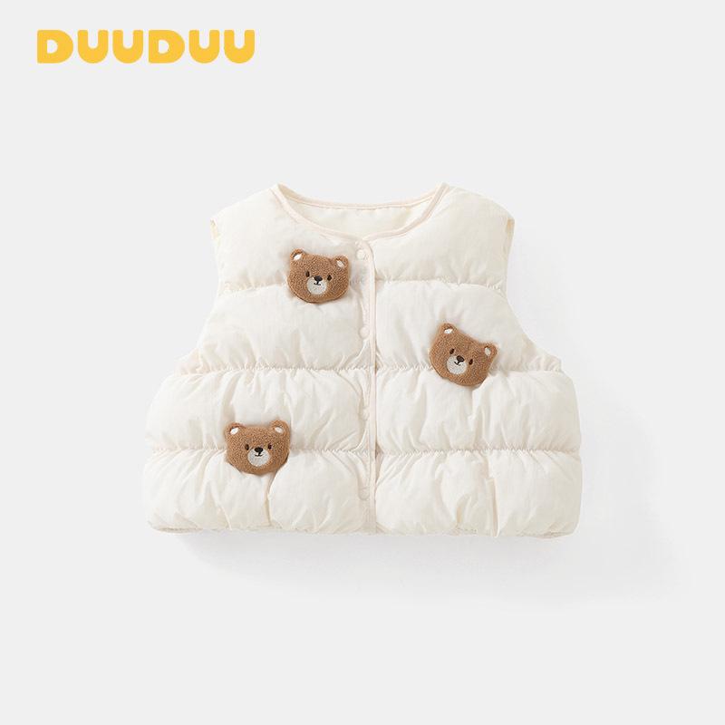 DUUDUU Детский пуховый жилет унисекс - Теплый верхний слой без рукавов для зимы 80 cm
