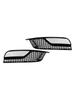 Gloss Black Front Fog Light Grill Covers 8V5807681A9B9 8V5807682A9B9 Fit A3 8V Sedan 2013-2016