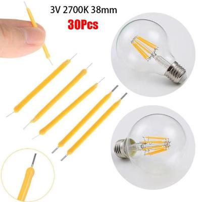 30Pcs Diodes Bulb Lamp Parts Incandescent Light Accessories LED Beads Durable COB LED Filament