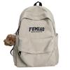 Schoolbag Hong Kong style ins tide brand backpack for men and women large capacity Japanese simple literary canvas student schoolbag trend backpack